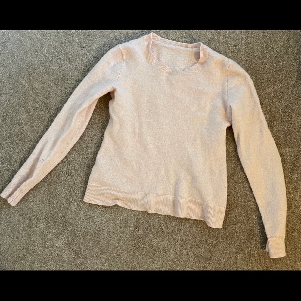 Pink cashmere sweater
